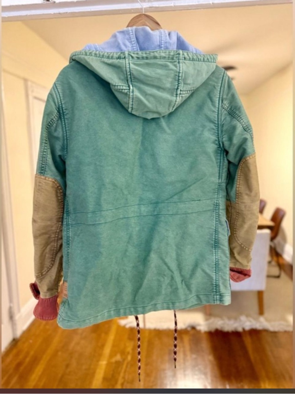 Scotch & Soda Green Hooded Patch Sleeve Jacket - Picture 3 of 3